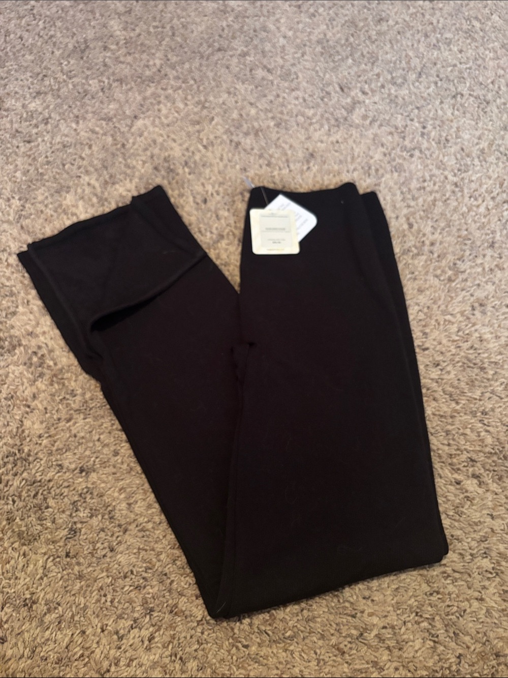 NWT Fabletics Cloud Seamless High Waisted Black Pants Leggings M